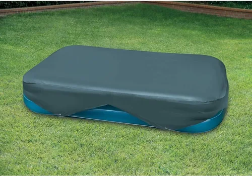 Miniatura 3 de El juego húmedo cubierta rectangular para piscina. Se adapta a 103 in x 69 in. 120 in x 72 in. 20 in con lazos de cuerda.