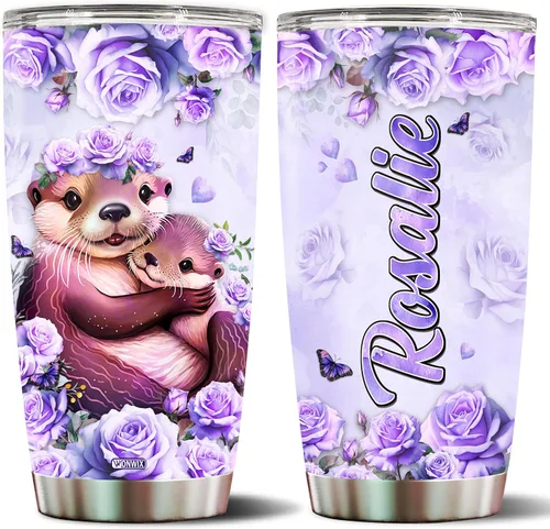 Miniatura 16 de Regalos personalizados de Beagle para mujeres, esposa, hija, mamá, niña, vaso de acero inoxidable aislado de 20 onzas, taza de viaje, taza de café