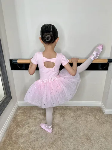 Miniatura 4 de Stelle Leotardo de ballet para niñas, trajes de gimnasia con lazo en la espalda