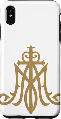 Miniatura 10 de Funda católica con monograma para iPhone 15 Virgin Mary Insignia Ave Maria