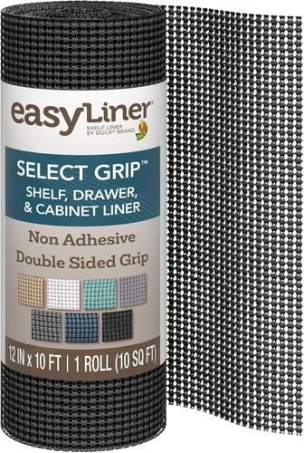 Miniatura 22 de EasyLiner Select Grip Revestimiento para Estantes - Fácil de Instalar y Cortar a Medida - Antideslizante, Sin Adhesivo, Revestimiento para Cajones
