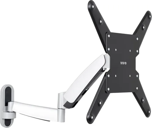 VIVO Montura de pared para TV contrabalanceada de 26 a 55 pulgadas, brazo articulado neumático de resorte ajustable en altura, Max 400x400mm VESA,