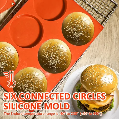 Miniatura 5 de Molde de silicona de 3 piezas, molde de silicona para chocolate, molde de silicona para hornear de 6 cavidades, molde de silicona antiadherente
