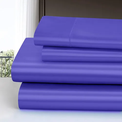 Miniatura 309 de Homiest Juego de sábanas de satén de lujo de 3 piezas con bolsillo profundo, 1 sábana bajera + 1 sábana encimera + 1 funda de almohada
