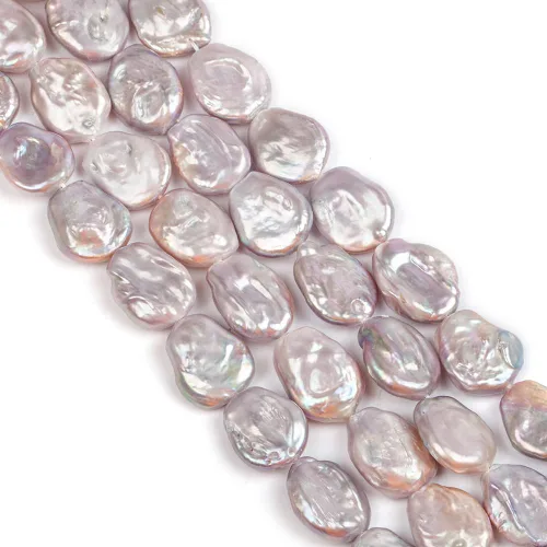 Miniatura 28 de Cuentas de perlas de arroz de agua dulce naturales de 0.35 a 0.35 pulgadas, perlas auténticas de 14 pulgadas, cuentas sueltas para hacer joyas