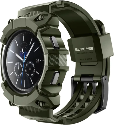 Miniatura 9 de SUPCASE Correa clásica para Samsung Galaxy Watch 4 con funda de 1.81 pulgadas (Unicorn Beetle Pro), [protección de grado militar] Funda resistente