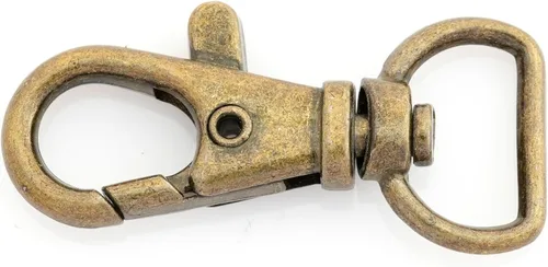 Miniatura 2 de CRAFTMEMORE Broches giratorios de langosta clásicos con cierre de gatillo CS10, clip para patio de tierra para bolsa de 1/2 pulgada, paquete de 10