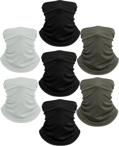 Miniatura 22 de Xeoxarel Neck Gaiter, 7 Pack Cooling UV Protection, Bandana Face Mask Scarf for Men and Women
