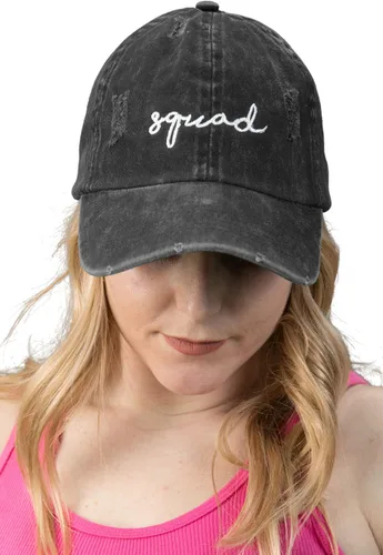 Miniatura 6 de Gorra de béisbol unisexual de algodón de perfil bajo para papá vintage desgastado Funky Junque