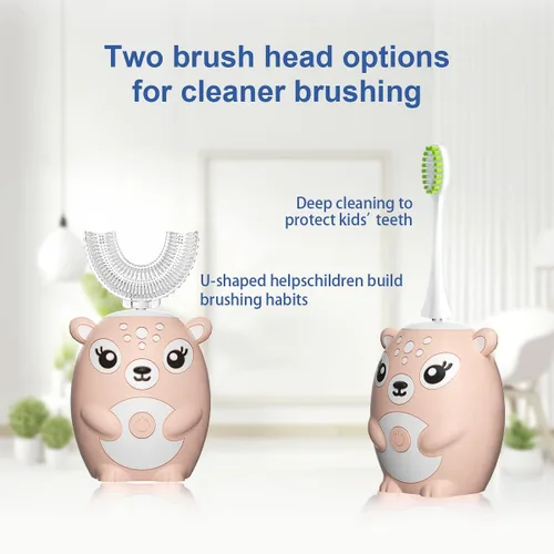 Miniatura 4 de Cepillos de dientes eléctricos para niños Rosa 2-6 Años