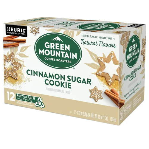 Miniatura 12 de Green Mountain Coffee Selecciones Estacionales de Café Galleta de Canela y Azúcar por Servicio Keurig K-Cup Pods, Café Tueste Claro, 12