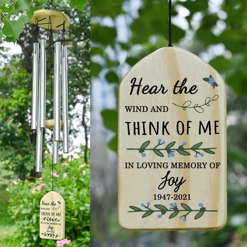 Miniatura 25 de Campanillas de viento conmemorativas para la pérdida de la madre, regalo de condolencias en memoria de mamá