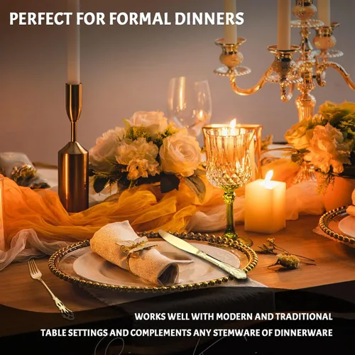Miniatura 9 de flatware set, modern royal gold stainless Steel silverware set for Wedding and Festival, service for 4, daily use cutlery set utensil set