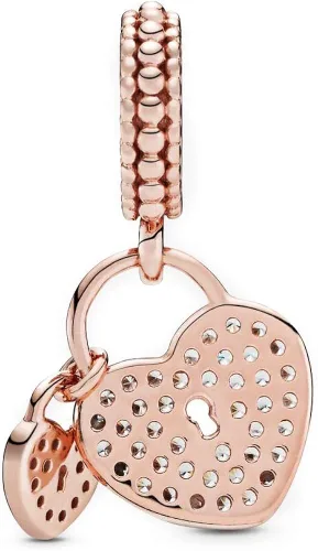Miniatura 2 de Colgantes de plata de ley 925 con forma de corazón para pulseras Pandora para mujeres