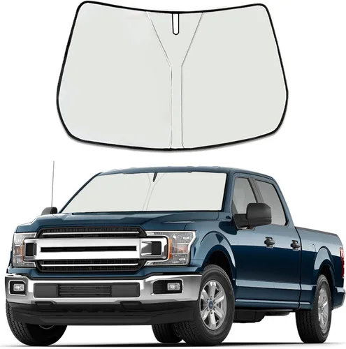 Miniatura 12 de Parasol para parabrisas mejorado para Toyota Tundra 2007-2021, visera plegable para parabrisas que bloquea los rayos UV
