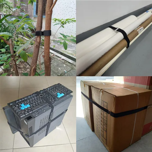Miniatura 7 de Correa de cable de sujeción de gancho y bucle de 8, 12, 18, 24 y 30 pulgadas, paquete de 30 correas de sujeción de nailon reutilizables, correa