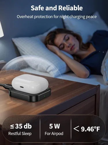 Miniatura 3 de Cargador AirPod Pro, estación de carga inalámbrica para AirPods Pro 3/ Pro 2/Pro, cargador inalámbrico para Airpods 4