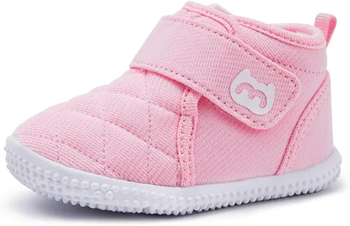 BMCiTYBM - Botas de nieve para niños y niñas con forro de piel zapatos de invierno ligeros para exteriores niños pequeños