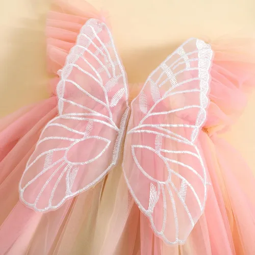 Miniatura 37 de Kaipiclos Mameluco de encaje con volantes de mariposa para bebé recién nacida, overol para sesión de fotos de primer cumpleaños