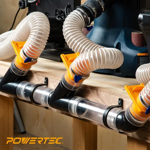 Miniatura 5 de POWERTEC Accesorio en Y de 2-1/2 pulgadas para manguera de 2 1/2 pulgadas, accesorios de conector de manguera de 2 1/2 pulgadas para sistema