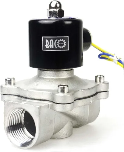 Miniatura 9 de Válvula solenoide eléctrica de latón Bacoeng de 1 pulgada y 110 V CA (NPT, normalmente cerrada)