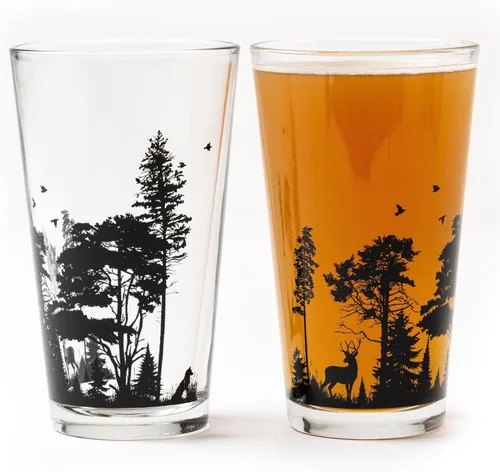 Miniatura 22 de Vasos de Pinta de Black Lantern – Vasos de Cerveza para Entusiastas de la Cerveza Artesanal - Juego de Dos Vasos de 16 oz. - Vasos de Cóctel