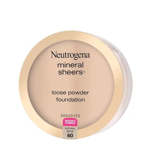 Miniatura 13 de Neutrogena Mineral Sheers - Base de maquillaje ligera en polvo suelto con vitaminas A, C y E, cobertura transparente a media, mejorador del tono
