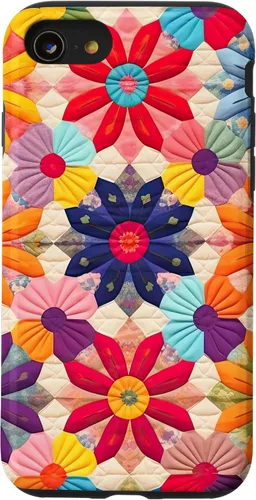 Miniatura 18 de Quilting Flower Blooms Quilt Pattern Case for iPhone 17