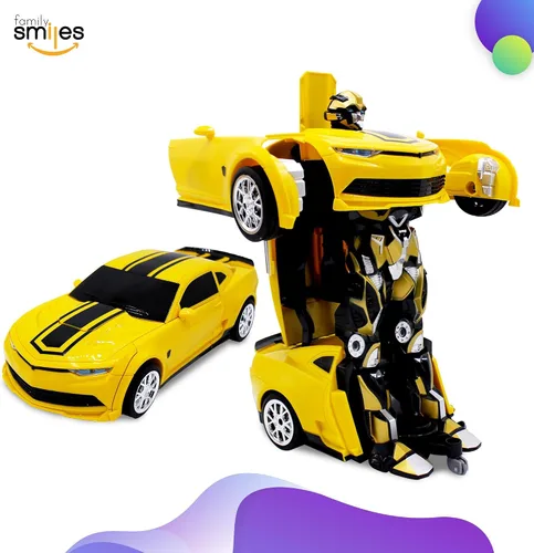 Miniatura 4 de Juguete de control remoto para niños, coche deportivo, robot transformador, vehículo a control remoto, juguetes para niños de 8 a 12 años