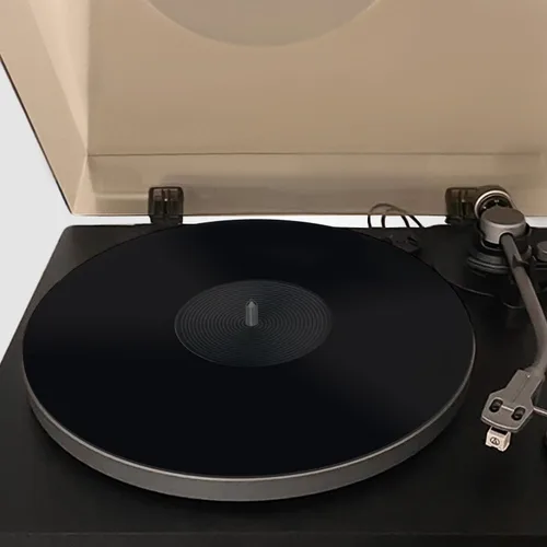 Miniatura 8 de Tapete acrílico blanco para tocadiscos, alfombrilla deslizante de plato de 11.75" para reproductor de discos de vinilo de 12'', antiestático