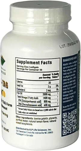 Miniatura 2 de Suplemento de aceite de pescado TAG Omega 3 - 60