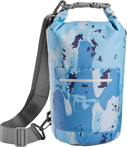 Miniatura 55 de Skog Å Kust DrySak - Bolsa impermeable con tapa enrollable para viajes y al aire libre - tamaños de 5, 10 y 20 litros Digicamo
