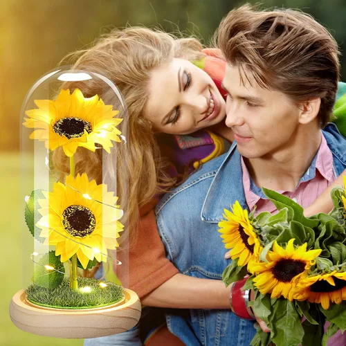 Miniatura 7 de Regalos de cumpleaños para mujeres, Día de la Madre, regalos de girasol para mamá de hija, regalos para mamá para mujeres, hermana, abuela, esposa