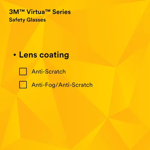 Miniatura 8 de 3M Virtua gafas de protección, varios colores, N/A, Transparente, 100