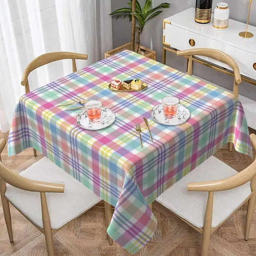 Miniatura 38 de AGAYNA 4th of July Tablecloth Round 60 Inch Blue Red White Patriotic Stars Table Cloth,Stain Resistance Independence Day Holiday Table Covers for