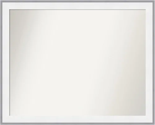 Miniatura 57 de Amanti Art Espejo de pared blanco de 30 x 42 pulgadas, espejo de baño rectangular blanco para decoración de pared de sala de estar, marco Parlor