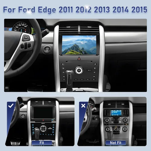 Miniatura 2 de Radio de coche para Ford Edge 2011-2015, [2+64] Estéreo de pantalla táctil Android de 9 pulgadas con Carplay/Android Auto, navegación GPS, WiFi