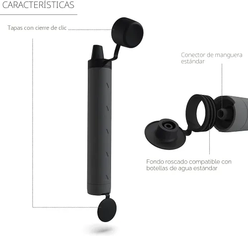 Miniatura 2 de LifeStraw Peak Series - Pajilla de filtro de agua personal para filtración de respaldo, emergencia, supervivencia e hidratación ultraligera, sin