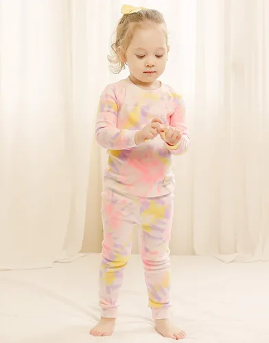 Miniatura 3 de VAENAIT BABY 12M-12 Toddler Kids Boys Girls 100 Cotton Marbling Sung Fit Sleepwear Pajamas 2pcs Pjs Set