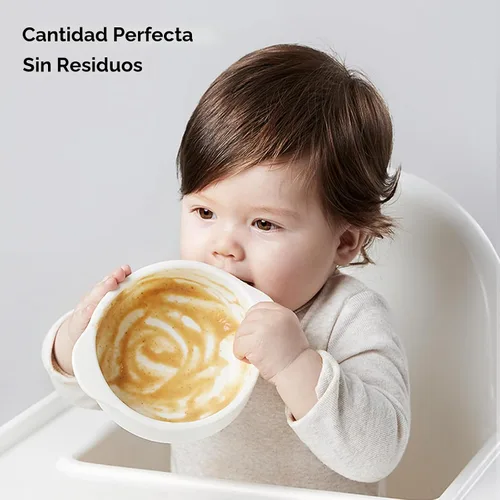 Miniatura 3 de Bc Babycare Fabricante de Alimentos para Bebés - Licuadora de puré de bebé de vidrio para frutas, verduras y carne, mini procesador de alimentos Azul