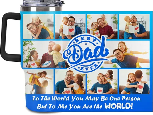 Miniatura 20 de Taza Personalizada de Viaje con Aislamiento al Vacío Personalizable con Tus Fotos y Texto Taza de Café Regalo de Navidad Cumpleaños