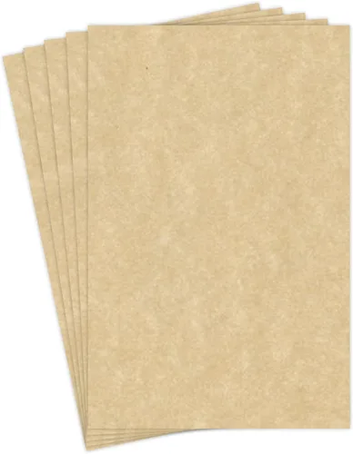 Papel pergamino de papelería envejecido, enlace de 24 libras, texto de 60 libras, papel de 90 GSM, 50 hojas por paquete, 11 x 17 pulgadas