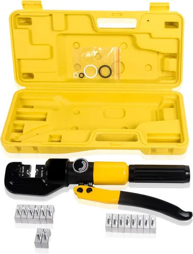 Miniatura 9 de Herramienta de prensado hidráulico 12T 8AWG-250MCM Herramienta de prensado de cables de 0.55 pulgadas Carrera hidráulica de terminal crimpadora