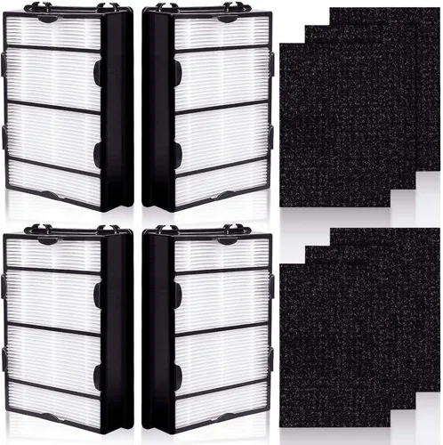 Filtro de repuesto HAPF600 para purificador de aire Holmes HAPF600, 4 filtros + prefiltros de carbono, parte HAPF600 HAPF600D HAPF600D-U2 HAP615