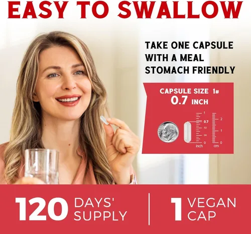 Miniatura 4 de Suplemento de hierro para mujeres y hombres, con vitaminas C, B6, B12 y folato para deficiencia de hierro, construcción de sangre y apoyo