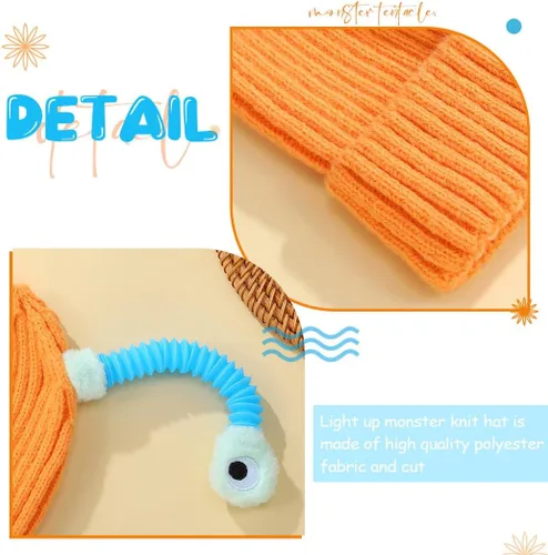 Miniatura 5 de Gorro de punto con luces LED para adultos y niños