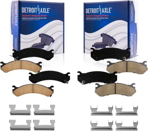 Miniatura 145 de Detroit Axle - Pastillas de freno traseras para Kia Sportage 2017-2022, Hyundai Tucson 2016-2021, pastillas de freno de cerámica 2018 2019 2020