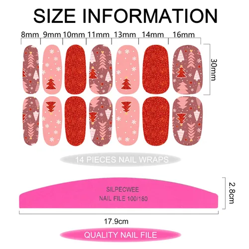 Miniatura 7 de 20 hojas de calcomanías de esmalte de uñas para el día de San Valentín, calcomanías para mujeres, tiras de uñas de gel, tiras de esmalte de uñas