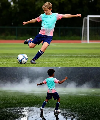 Miniatura 3 de Camiseta de fútbol para niños, camiseta y pantalones cortos de entrenamiento para equipo deportivo