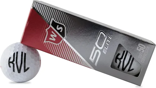 Miniatura 11 de Pelotas de golf personalizadas, manga de 3 pelotas de golf Wilson Staff Elite, diseños de monograma personalizados para añadir tu nombre e iniciales